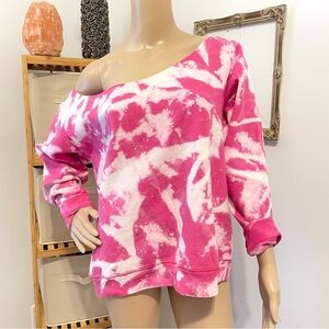 Custom Upcycled Off Shoulder Pullover